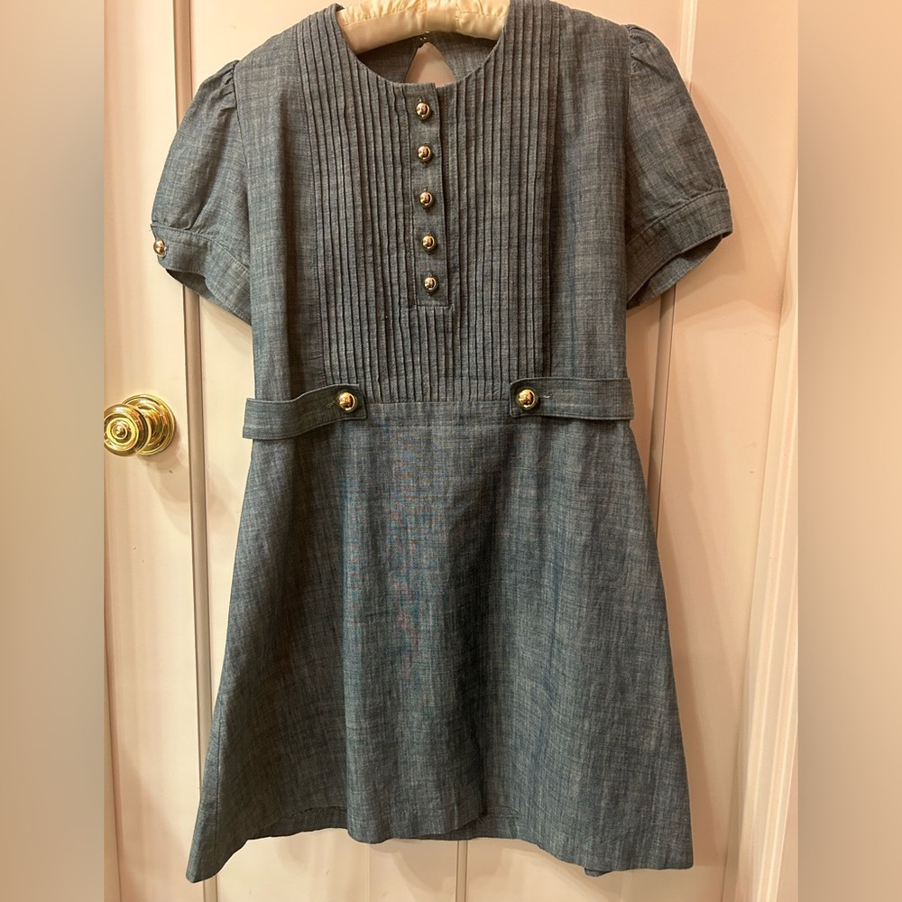 Vintage Military Style open back mini dress EXCELLENT condition